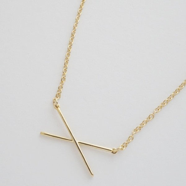 X Bar Necklace