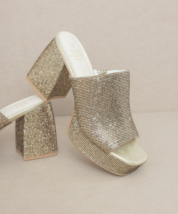 Oasis Society Crystal - Sparkling Platform Slide