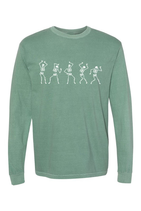 Dancing Skeletons Comfort Colors Long Sleeve PLUS