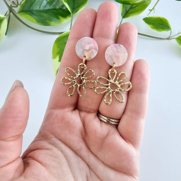 Lily Earrings - Iridescent Pastel