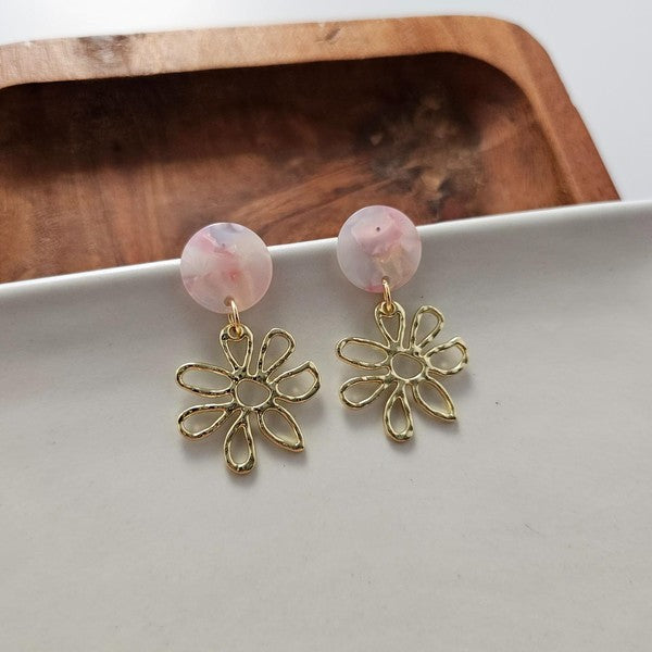 Lily Earrings - Iridescent Pastel