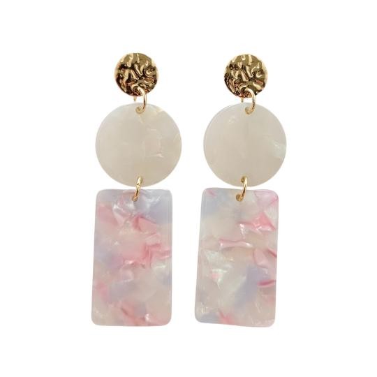 Nora Earrings - Iridescent Pastel