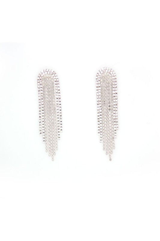 LONG CHANDELIER LIKE TASSEL EARRINGS