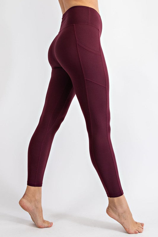 Plus Size Seamless Full Length Leggings with Pockets