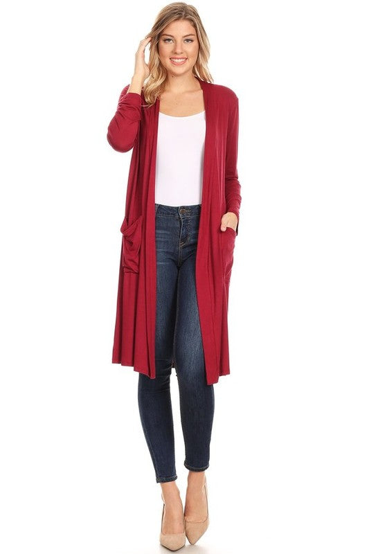 Solid duster cardigan in a loose fit JUNIORS