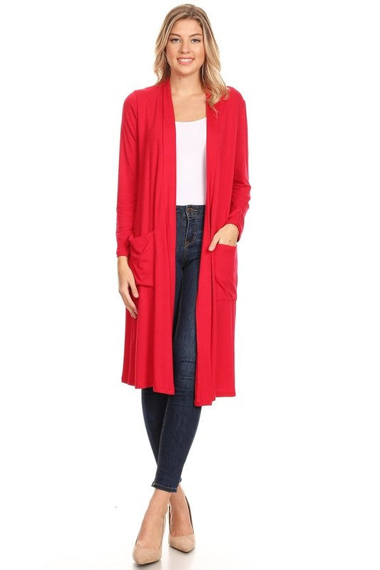 Solid duster cardigan in a loose fit JUNIORS