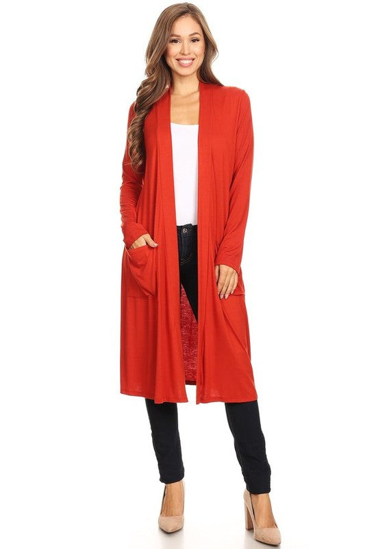 Solid duster cardigan in a loose fit JUNIORS