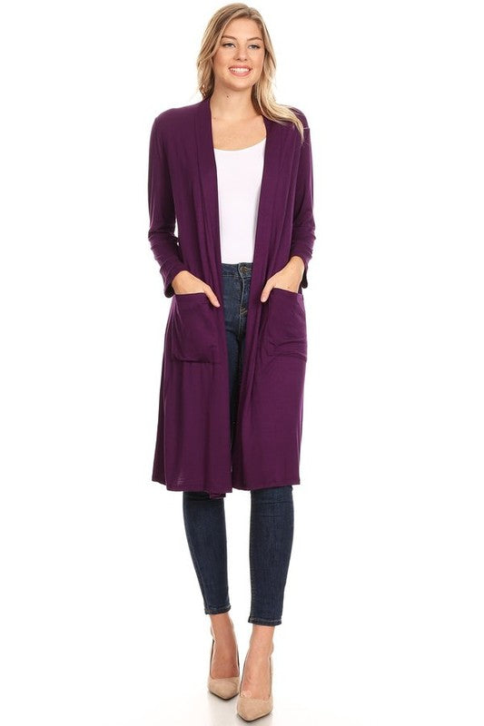 Solid duster cardigan in a loose fit JUNIORS