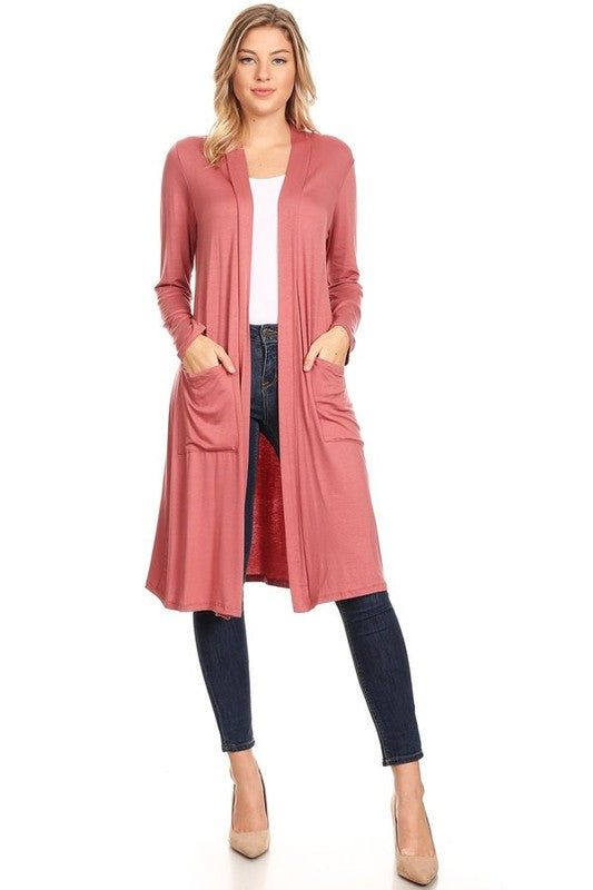 Solid duster cardigan in a loose fit JUNIORS