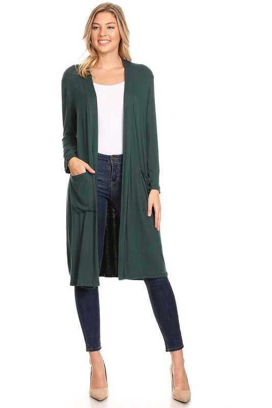 Solid duster cardigan in a loose fit JUNIORS