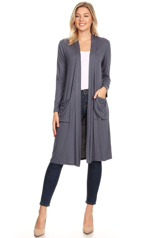 Solid duster cardigan in a loose fit JUNIORS