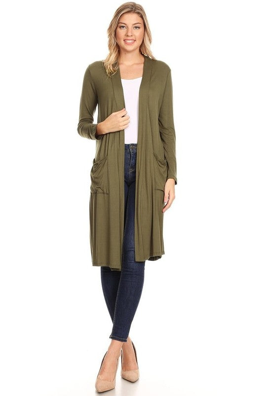 Solid duster cardigan in a loose fit JUNIORS