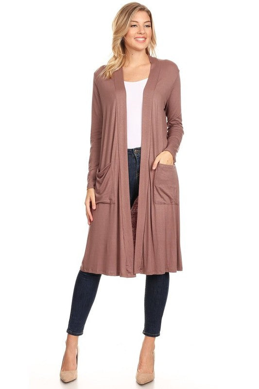 Solid duster cardigan in a loose fit JUNIORS