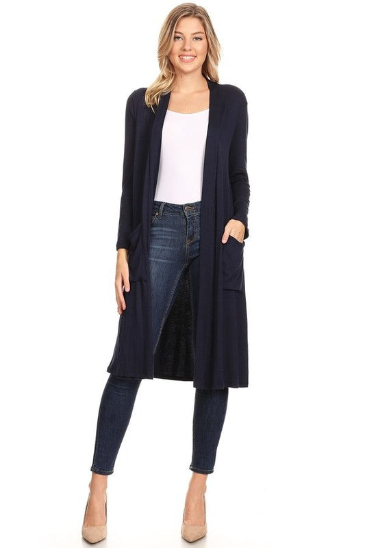 Solid duster cardigan in a loose fit JUNIORS