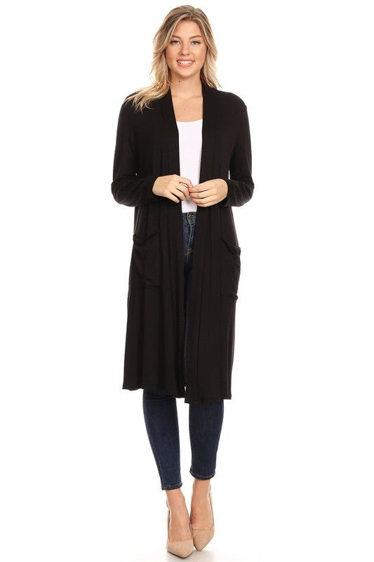 Solid duster cardigan in a loose fit JUNIORS