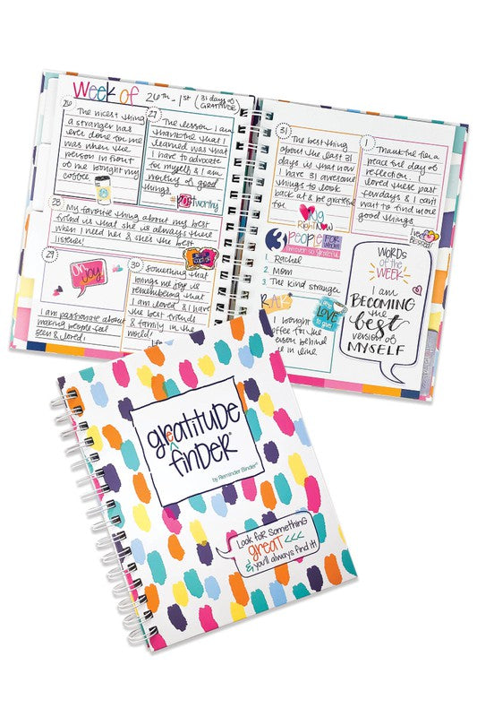 Gratitude Journal with Stickers Non-Dated 52-Week